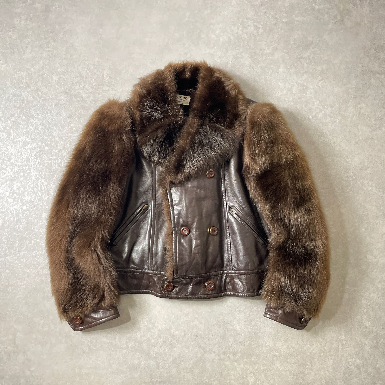 GIVENCHY archive fur leather jacket 【公式通販】