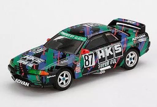 中古】ミニカー 1/64 Nissan スカイライン GT-R R32 HKS 全日本