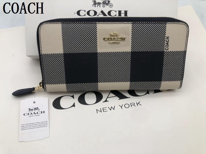 COACH 長財布 コーチ 財布 シグネチャー アコーディオンラウンドジップウォレット レディース 財布 贈り物 新品a035C F25966 未使用  E20