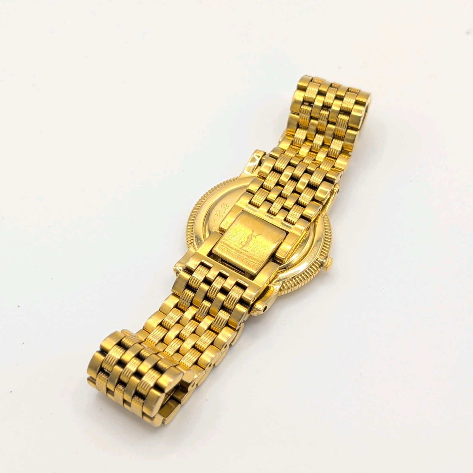 Yves Saint Laurent Watch quartz Gold men's Y2K Vintage 4625