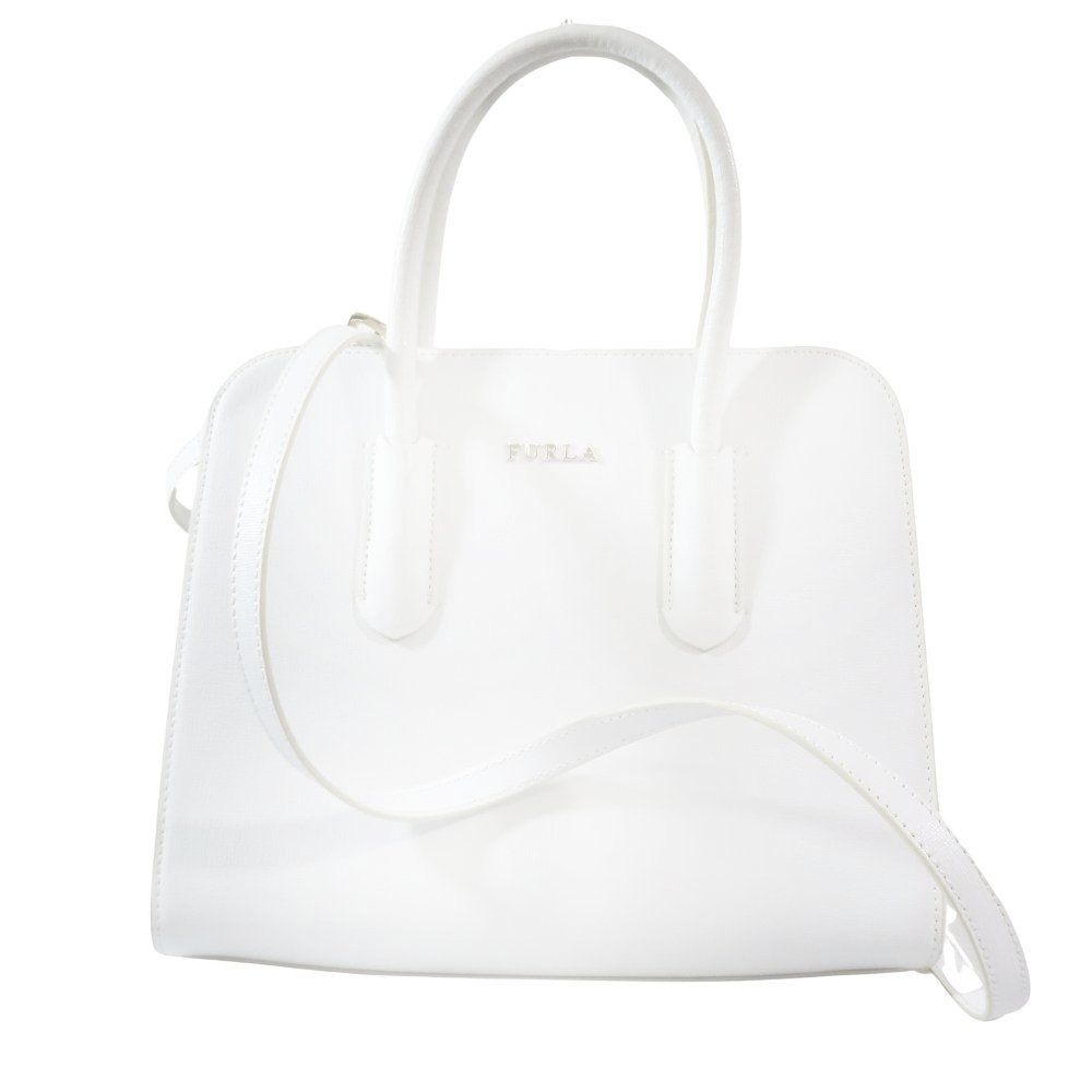 【美品】フルラ FURLA/ハンドバッグ/ショルダーバッグ 2WAY ホワイト 新品同様 FURLA フルラ 2WAY ハンドバッグ ショルダーバッグ