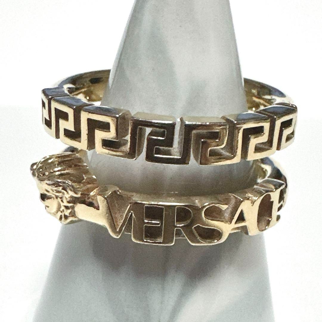VERSACE ヴェルサーチ 指輪 リング メデューサ GP ゴールド メンズ