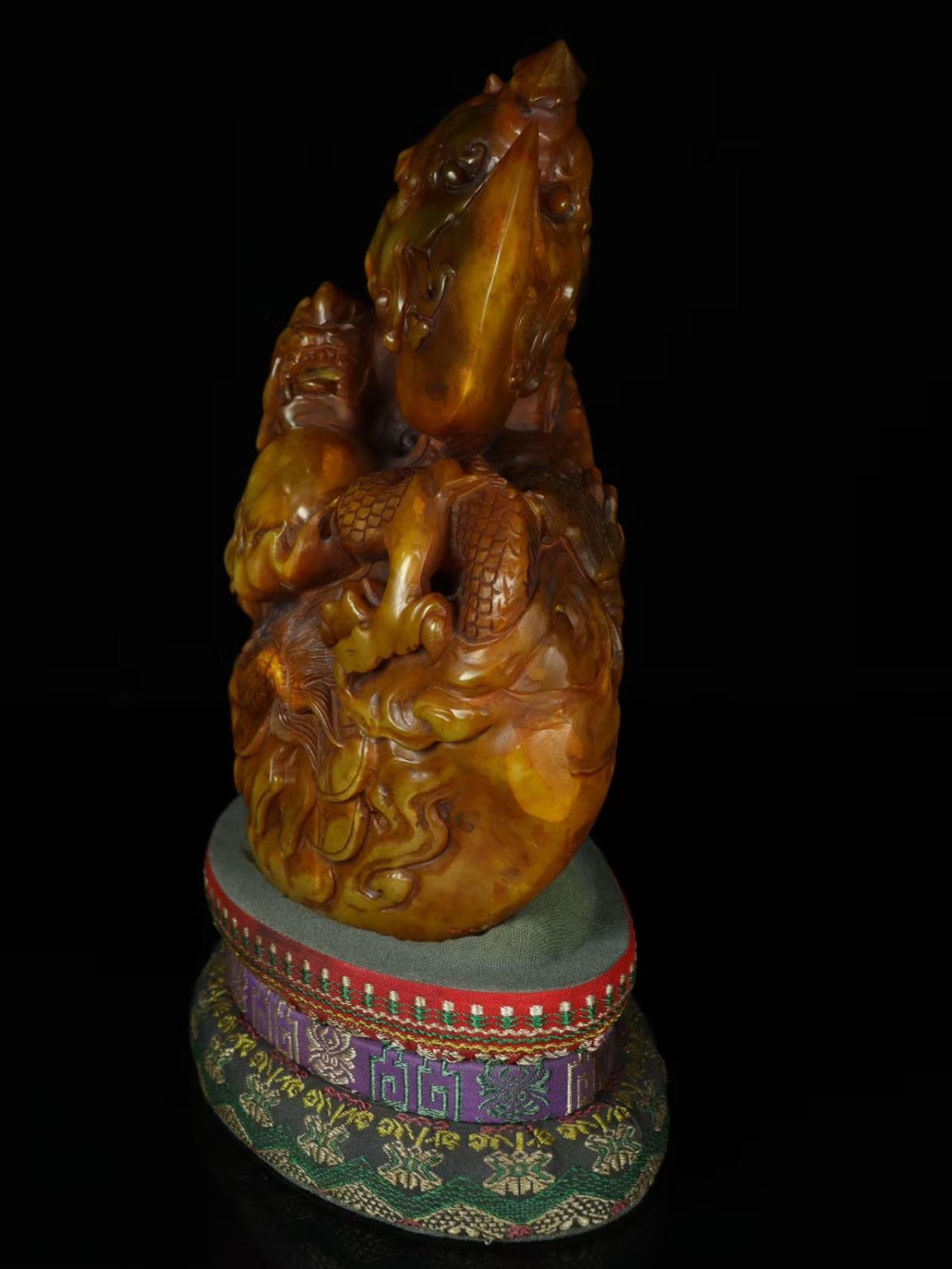 古美術品旧蔵 純銅鍍金仏像【観音菩薩】3030g 有)いけだ古美術