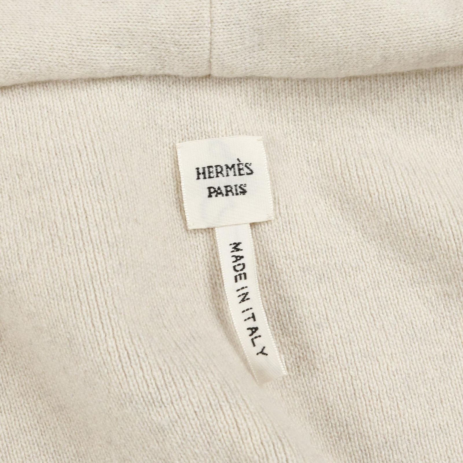 HERMÈS ベージュ コットン ベスト HERMES(エルメス) コットンナイロンニットベスト ベージュ