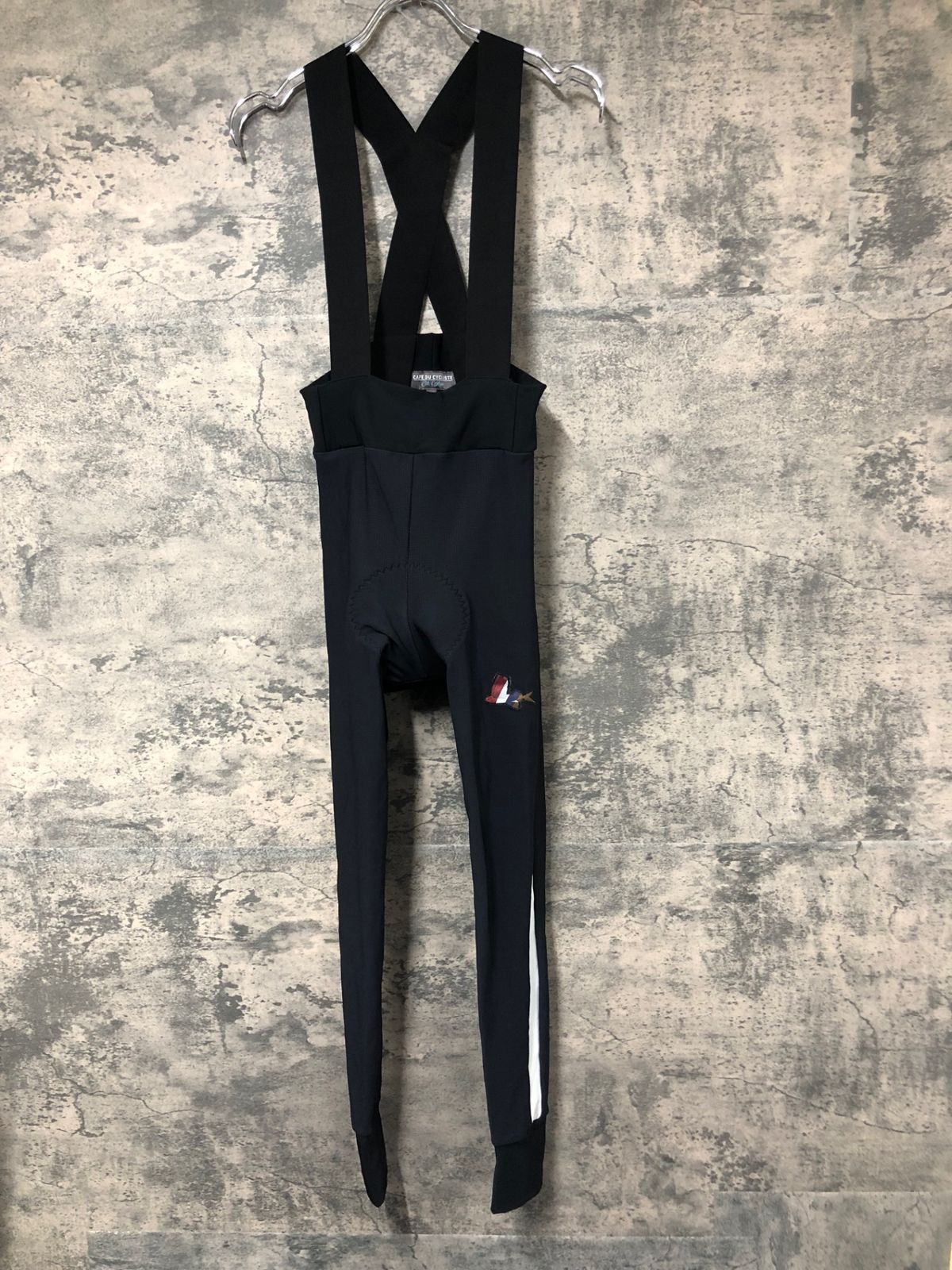 JB207 カフェドシクリステ Cafe du Cycliste ビブタイツ 裏起毛 黒 Sサイズ