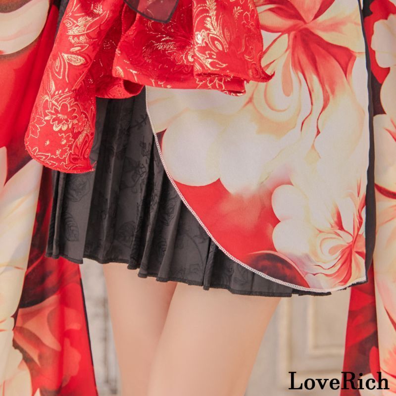 花柄 アシンメトリー