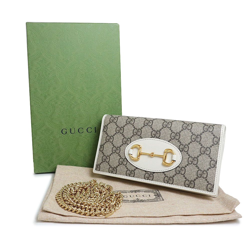 GUCCI ホースビット GGキャンバス 長財布 チェーン GUCCI ホースビット GGキャンバス 長財布 チェーン