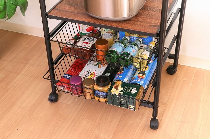 工場 レンジワゴン FBC-03-1 BK/BR WH/NA 14637/14691 不二貿易