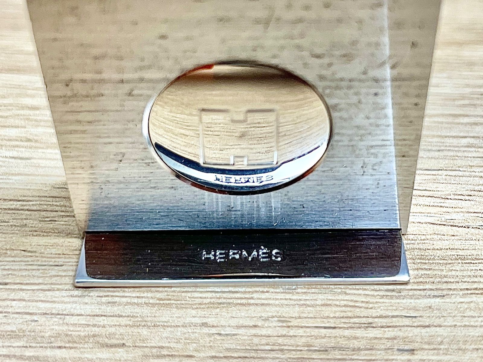 C-11315 HERMES エルメス フォトスタンド Hロゴ 写真立て カード