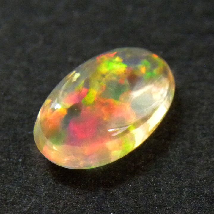 ファイアオパール 0.775ct ルース ソーティングメモ オーバル カボション 遊色効果 プレシャスオパール 一個 材料 素材 天然石 パーツ ネコポス配送