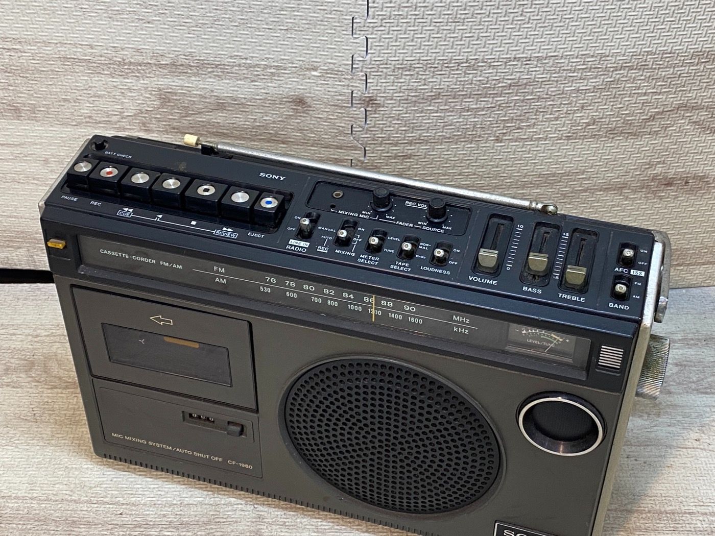 SONY ソニー CF-1980 FM/AMラジオカセットコーダー ジャンク - メルカリ