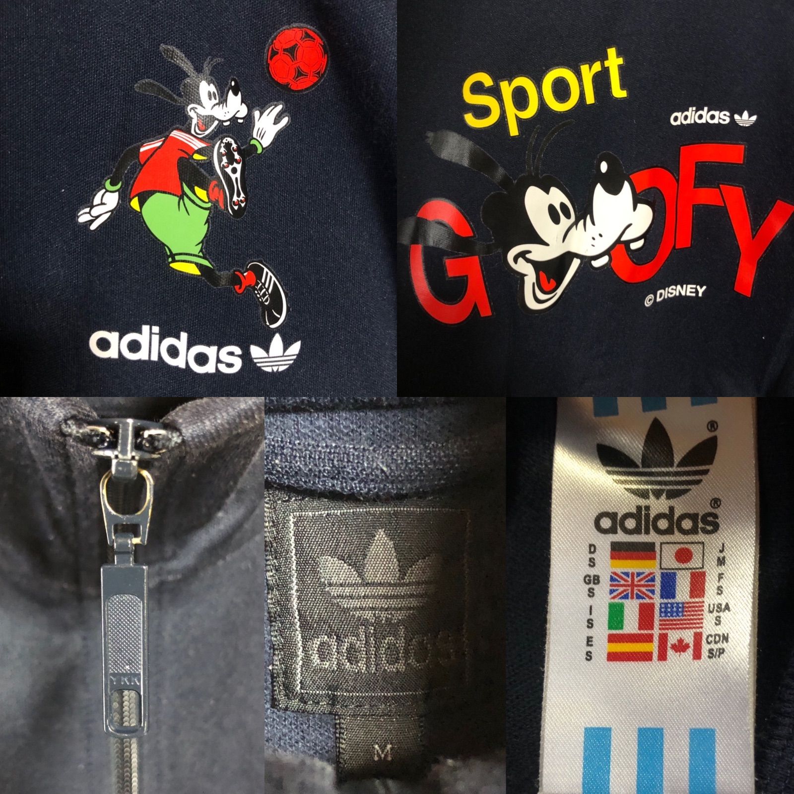 adidas⚽️トラックジャケット/ジャージ M 刺繍トレファイル Disney