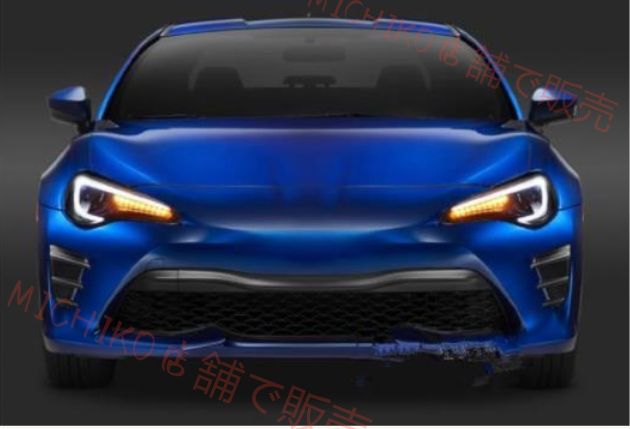 トヨタ86 スバル BRZ 2012-2016年 LED ヘッドランプ ヘッドライト流れるシャルウィンカー 外装カスタム 右ハンドル用 FFCRYSTALESIA_COM