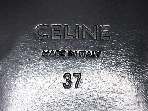 ■新品■未使用■ CELINE セリーヌ レザー ローファー 表記サイズ37(日本サイズ 約23.5cm) 靴 シューズ レディース ブラック系  AP2736