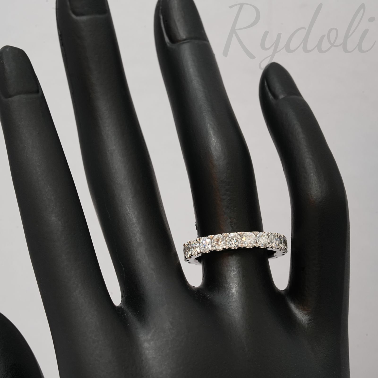 PT950 2.1ct オーダーメイド フルエタニティリング ラボグロウン  