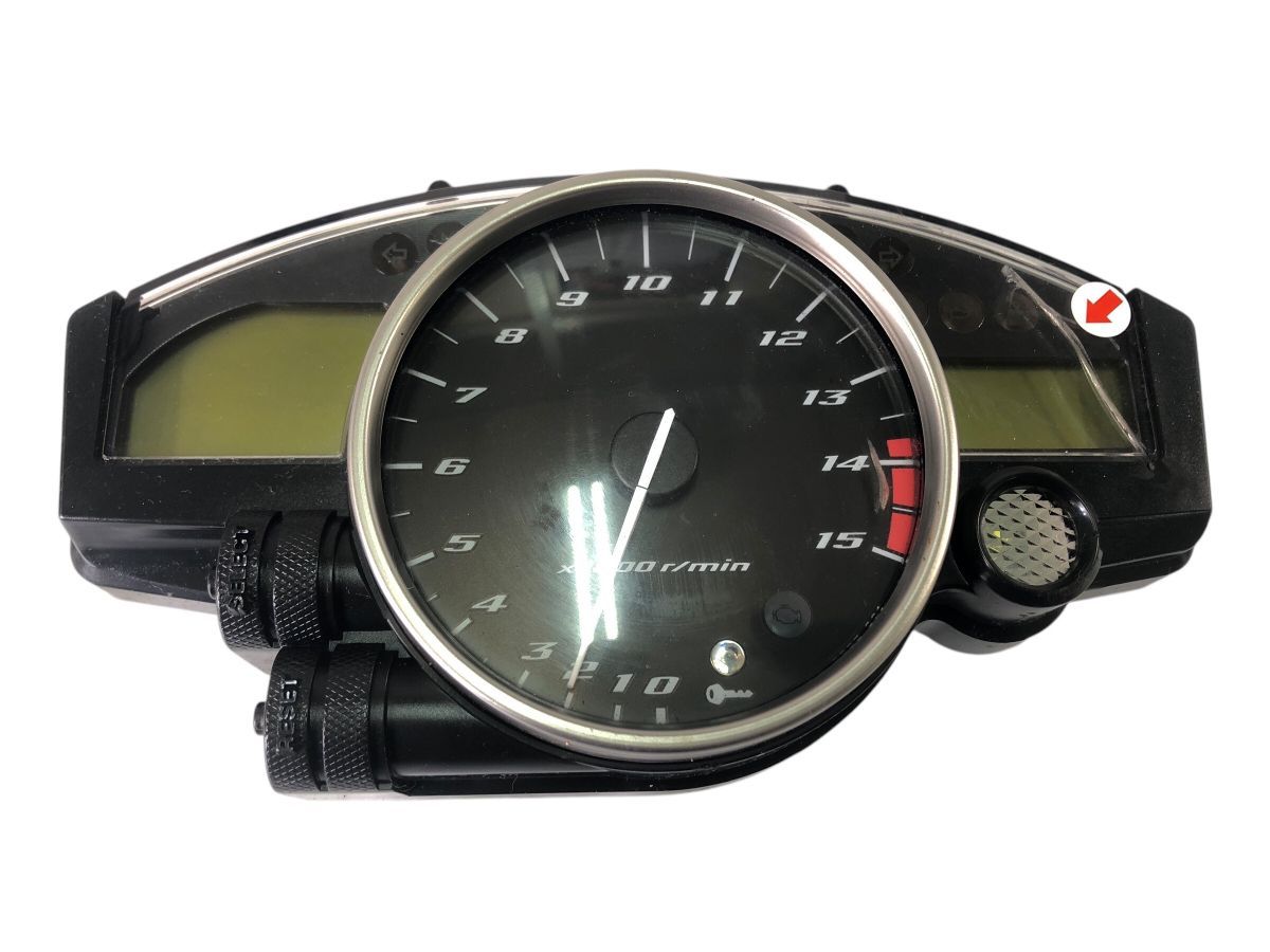 YAMAHA YZF-R1 RN15 5VY 06 後期 純正 メーター 作動OK ケースヒビ割れ有 オド5630ｋｍ 2589-M1390