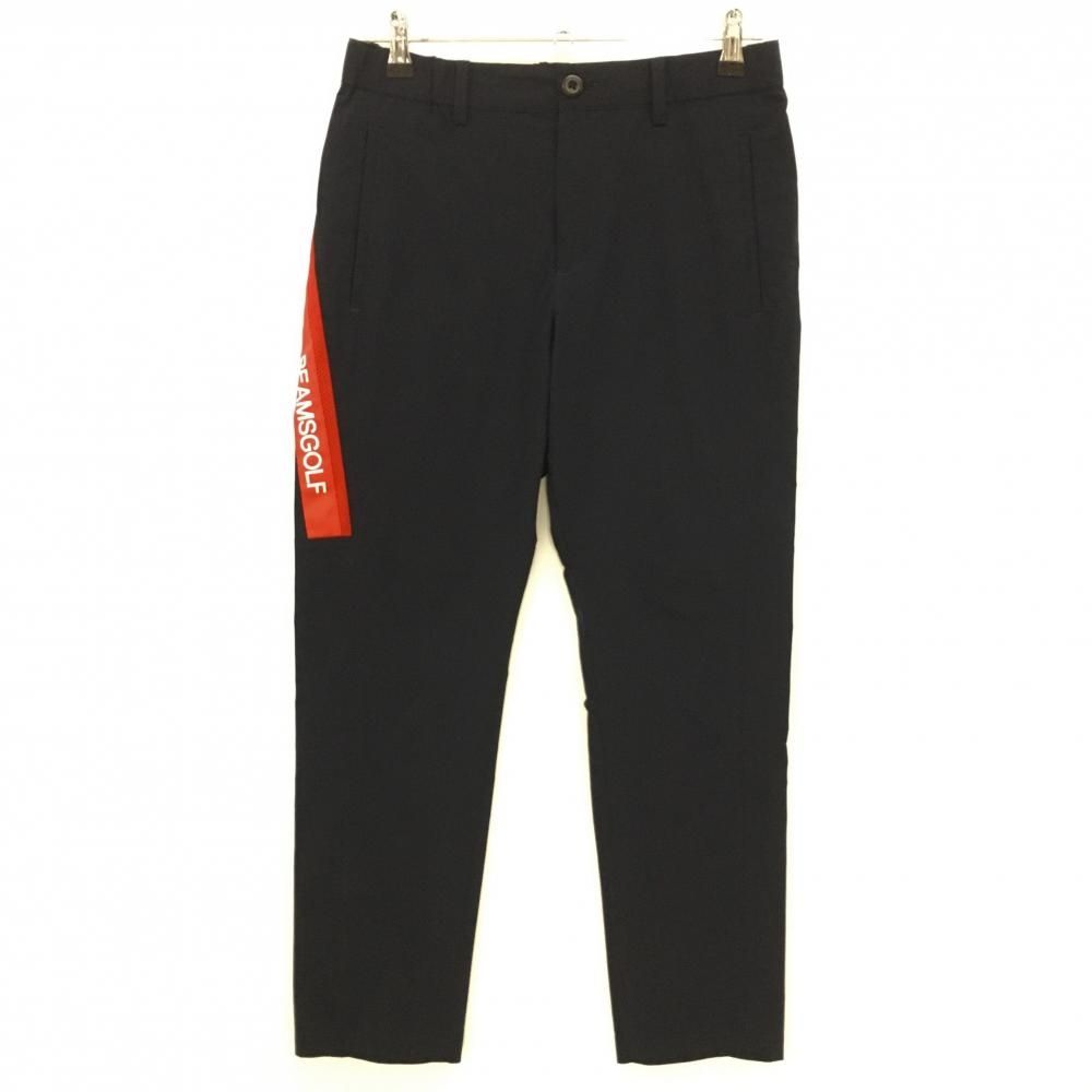 ビームスゴルフ パンツ ネイビー×レッド 薄手 ストレッチ メンズ M ゴルフウェア BEAMS GOLF