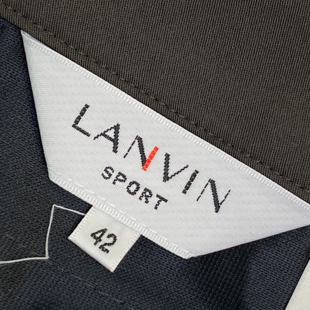 サイズ：42 LANVIN SPORT ランバン スポール クロップドパンツ カーキ