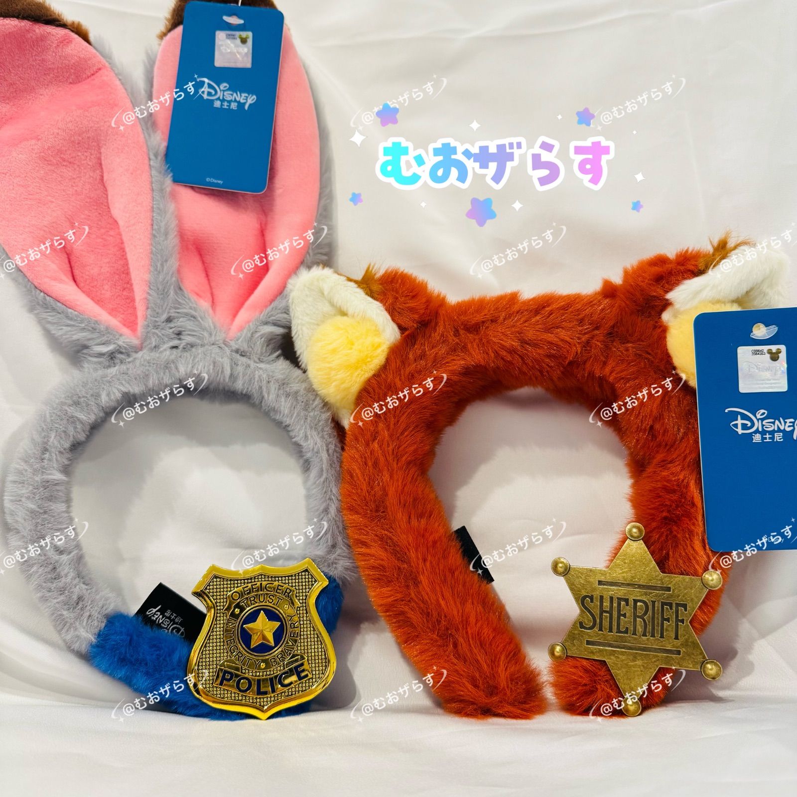 ズートピア バッジ カチューシャ セット ニック ジュディ 4点セット