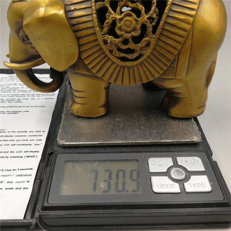 新品未使用香炉 純銅象 鎮宅辟邪 開運風水 招財 銅器 銅製品 置物