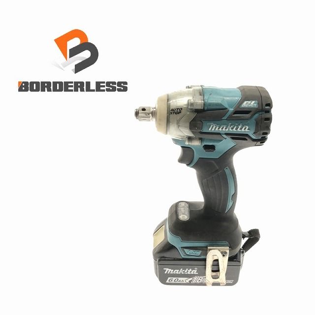 ☆中古動作品☆ makita マキタ 18V 充電式インパクトレンチ TW285D バッテリ1個(BL1860B)付き 電動工具 93096