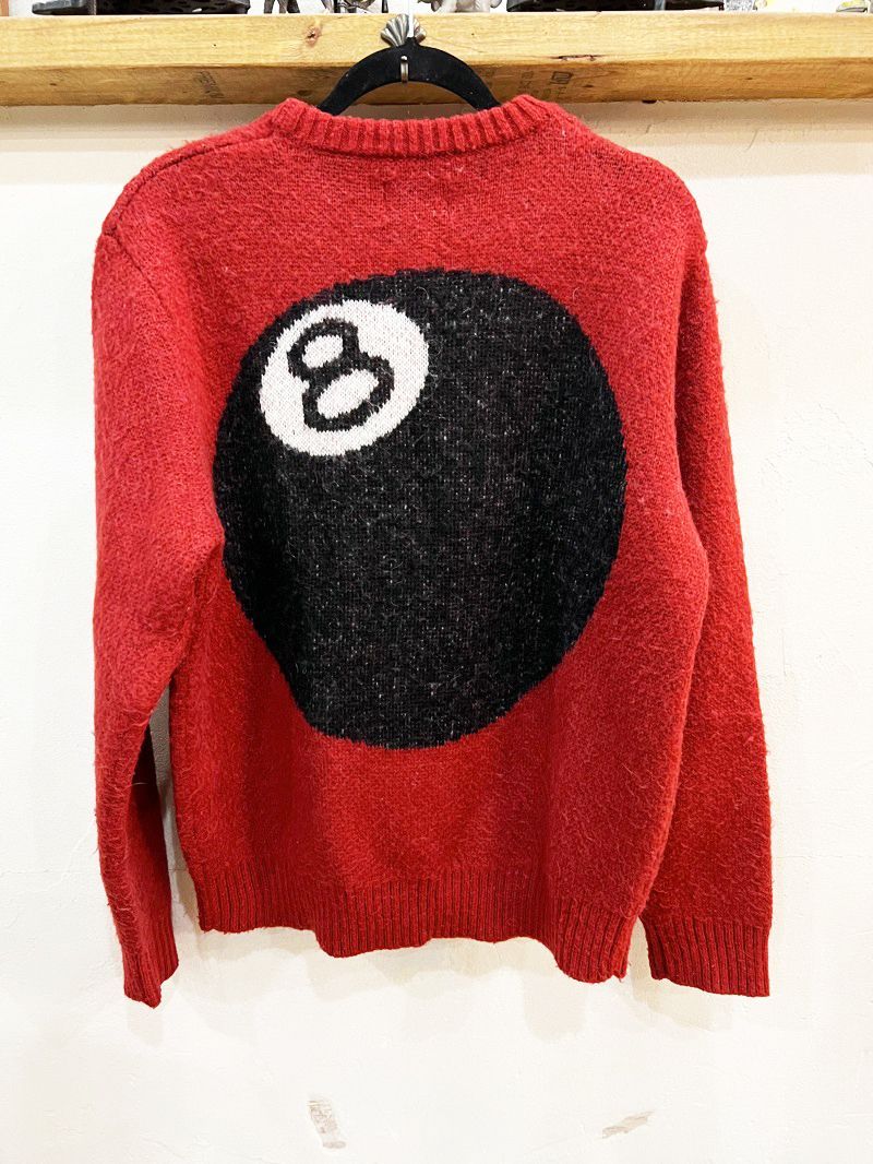 445☆Stussy/ステューシー 20AW 8 BALL HEAVY BRUSHED MOHAIR SWEATER ...