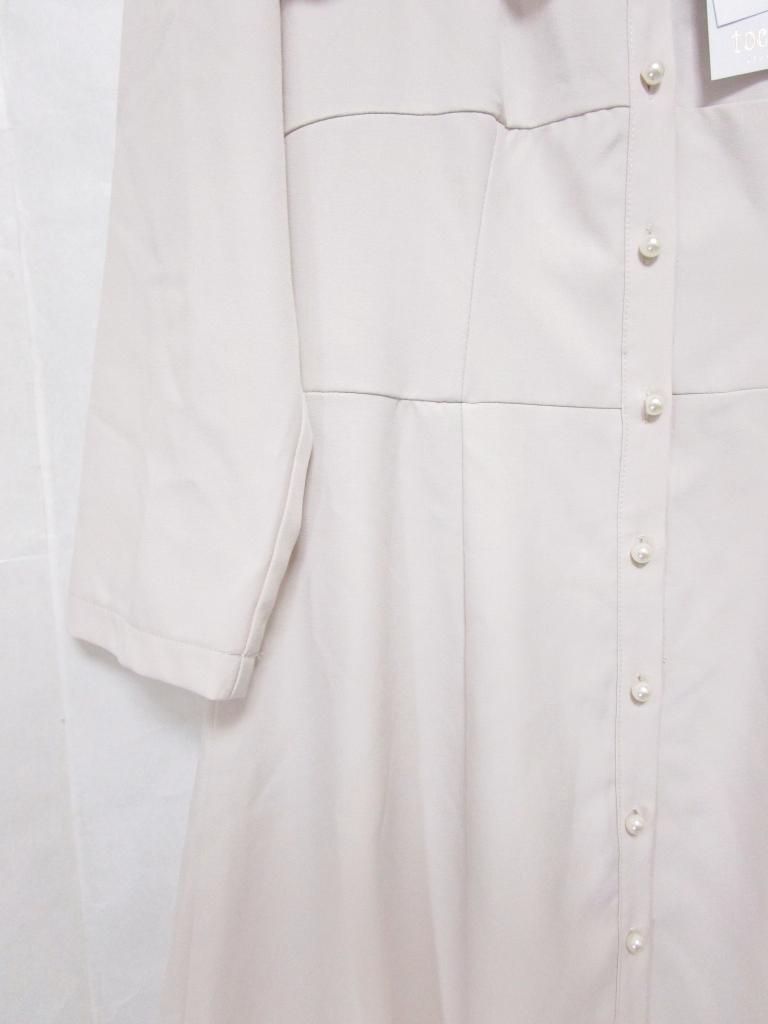 【新品】tocco closet　トッコクローゼット　ワンピース　バックレースアップ　レース　シャツワンピ　送料込み　M　962468