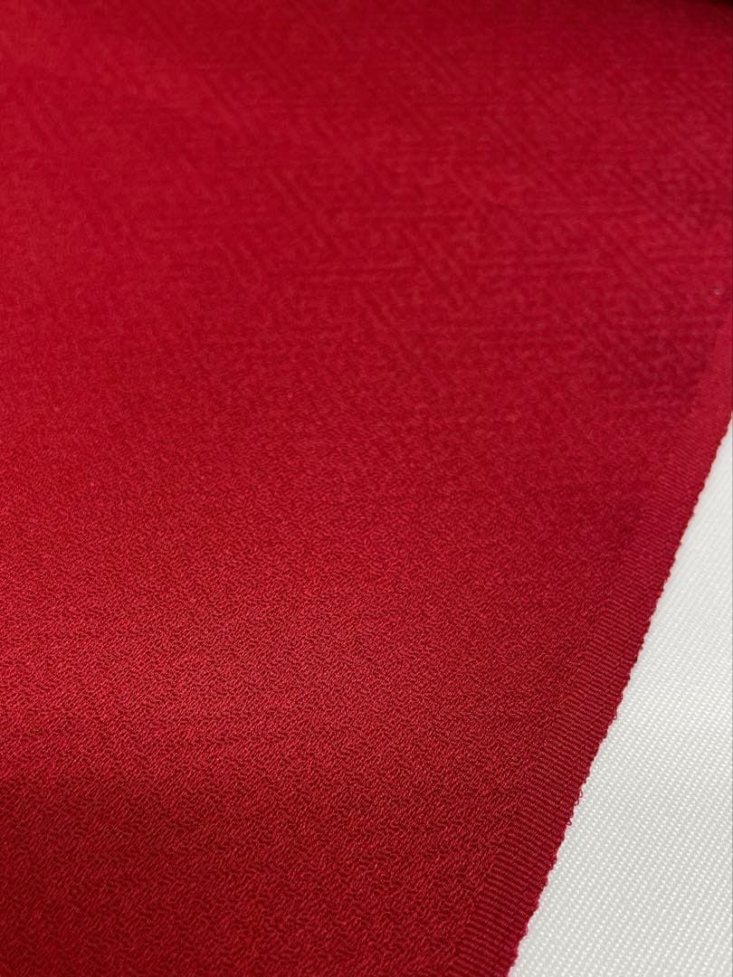 色無地 紋意匠 退紅色 正絹 反物 色無地 紋意匠 退紅色 正絹 反物