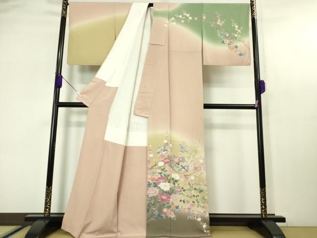 平和屋本店□極上 十日町 加賀草木友禅の第一人者 田村哲彦 訪問着