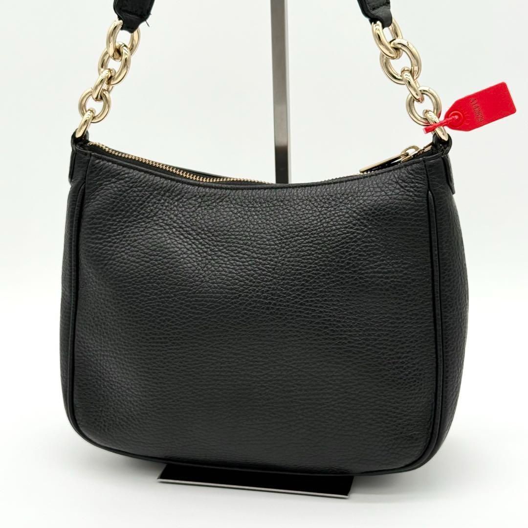 FURLA 極美品バッグ 黒 極美品✨FURLA フルラ ショルダーバッグ シボ クロスボディ