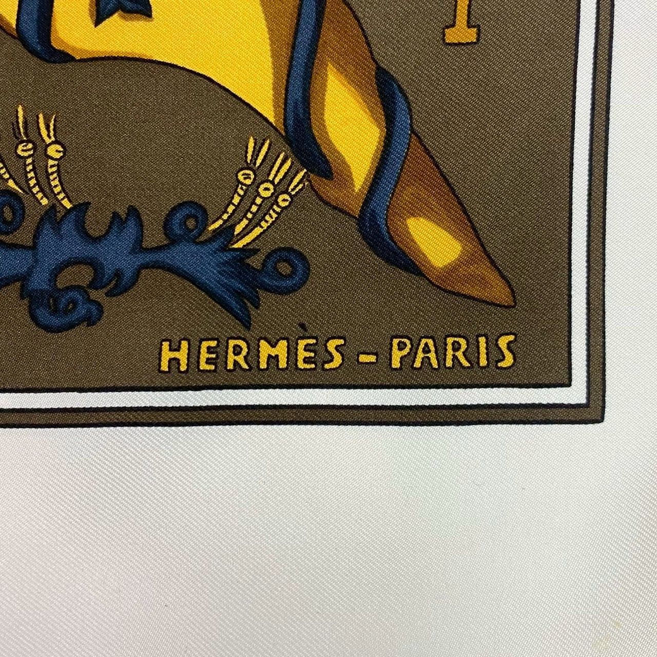 SJ【HERMES】カレ90 タロットカード スカーフ SILK/シルク 100