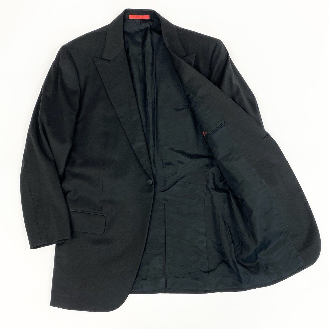 D06143 新品訳あり ISAIA スーツ 46 ISAIA（イザイア）2つボタンスーツ/スモークネイビー×グレー