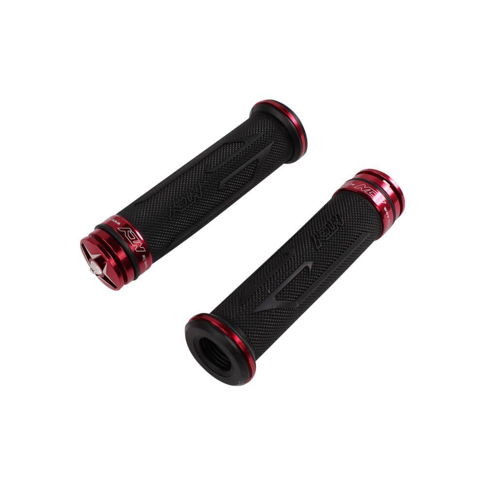 NCY アルミグリップセット(レッド 7/8インチ) 汎用