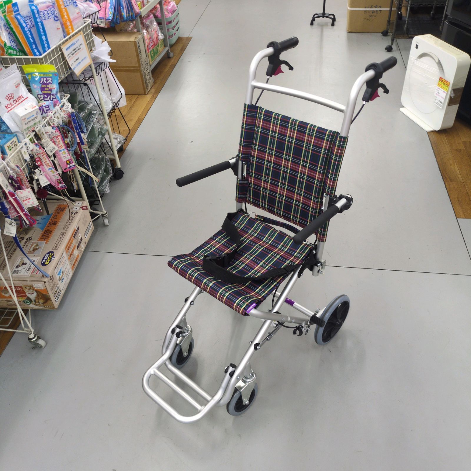 J507 多少の小キズ有り KADOKURA 簡易式介助車 A502-AK