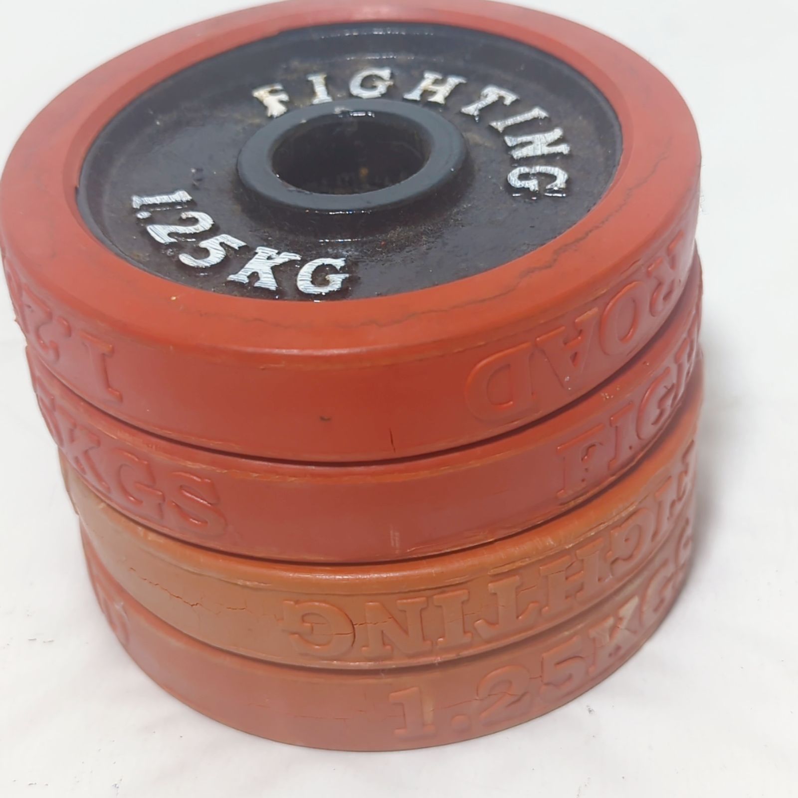 fighting ファイティングロード ダンベル プレート 5kg  4枚 FIGHTING 5KG ダンベルプレート 4枚セット - メルカリ