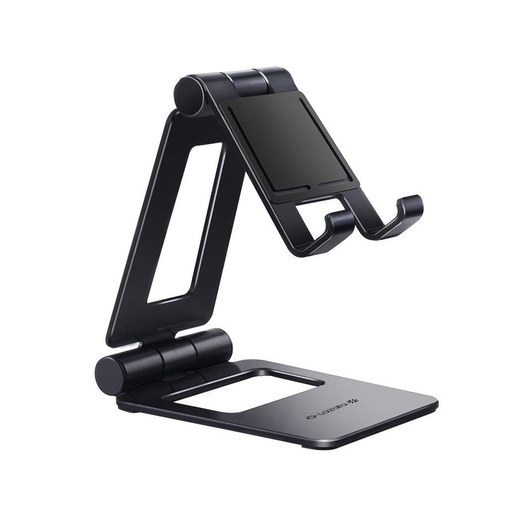 【特価商品】270自由調整可能 デスクトップスタンド 折り畳み式 スマホ アルミ製スマホ/タブレット用スタンド タブレット Glazata 「グレー」