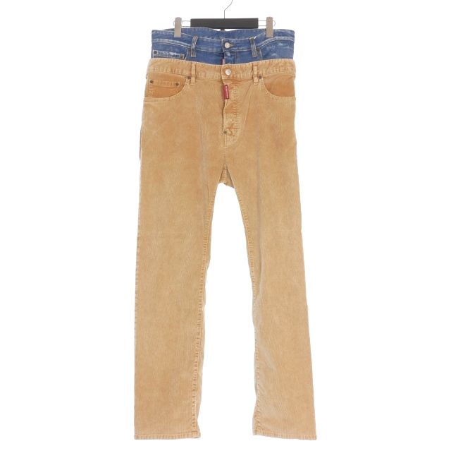 DSQUARED2 ベージュ チノパン 48 DSQUARED2 テーパード チノパンツ ベージュ48