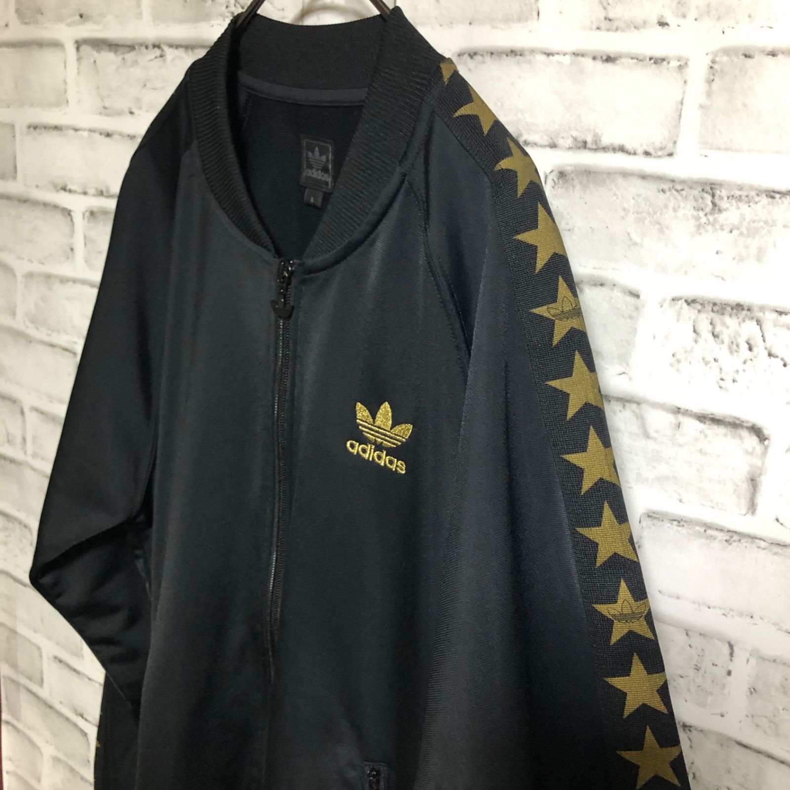 90s adidas⭐️トラックジャケット/ジャージ L スター⭐️テープトレ