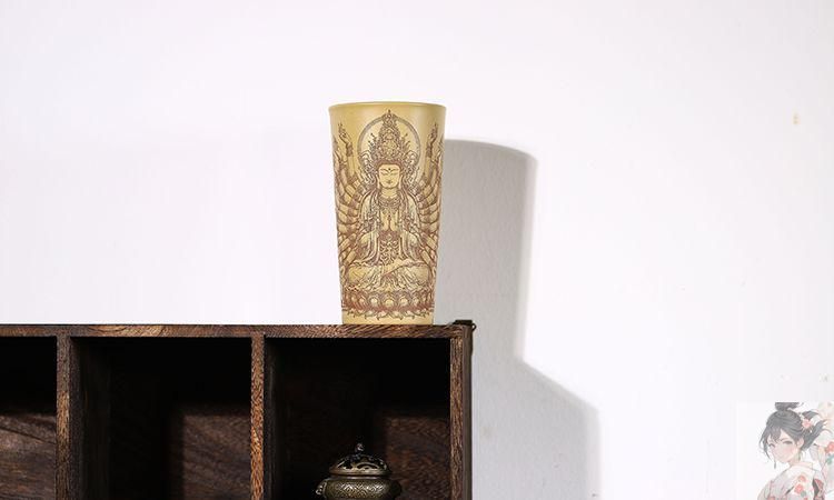 宜興紫砂杯 段泥 千手観音水杯 可楽杯 茶道具　煎茶道具　美術品 宜興紫砂杯 段泥 千手観音水杯 可楽杯 茶道具 煎茶道具 美術
