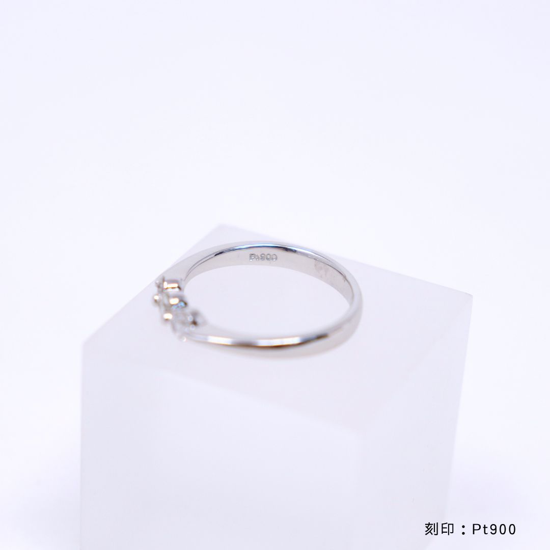 11.5号 プラチナ ダイヤ リング 指輪 0.3ct pt900 - メルカリ