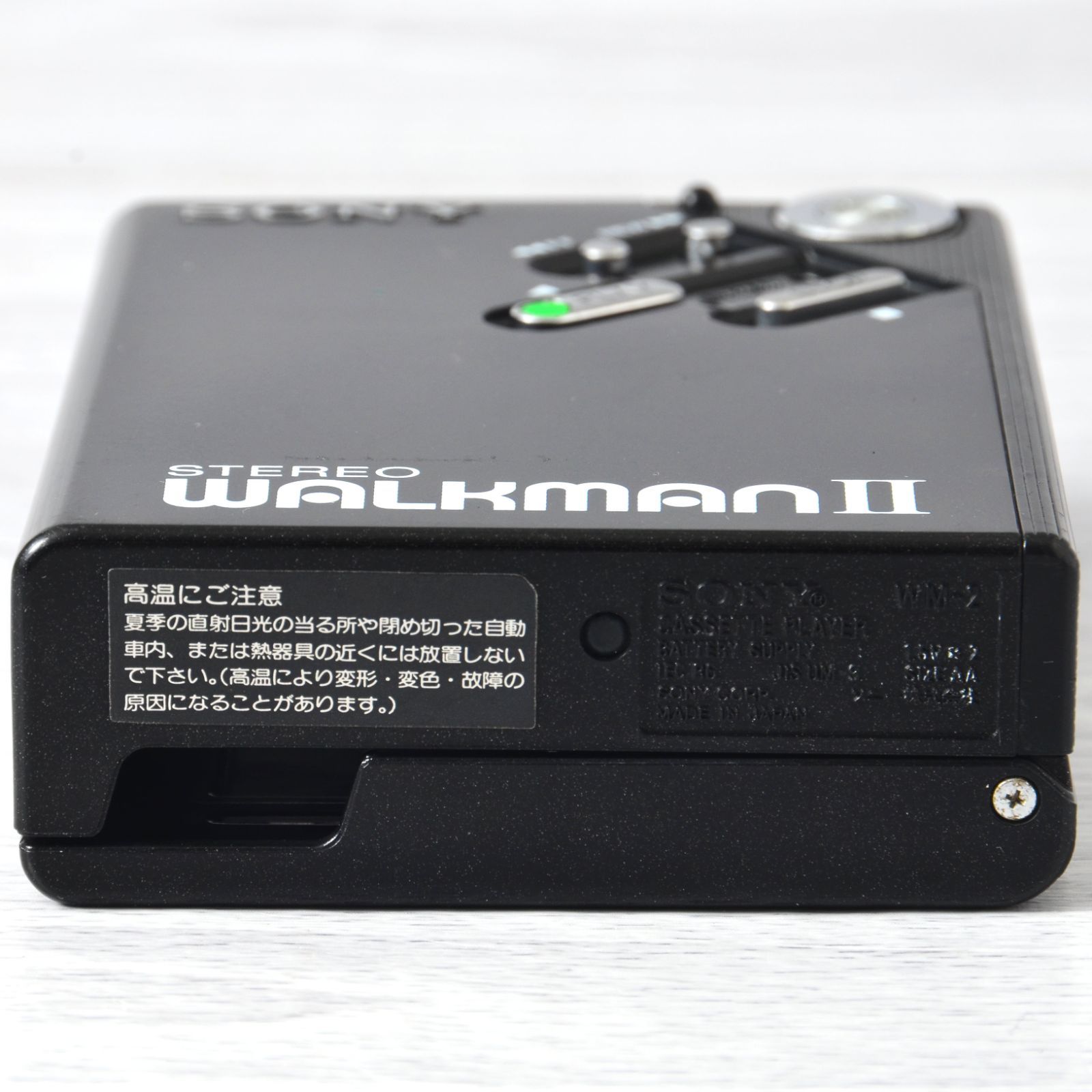 SONY WALKMAN WM-2 カセットウォークマン ブラック ケース付