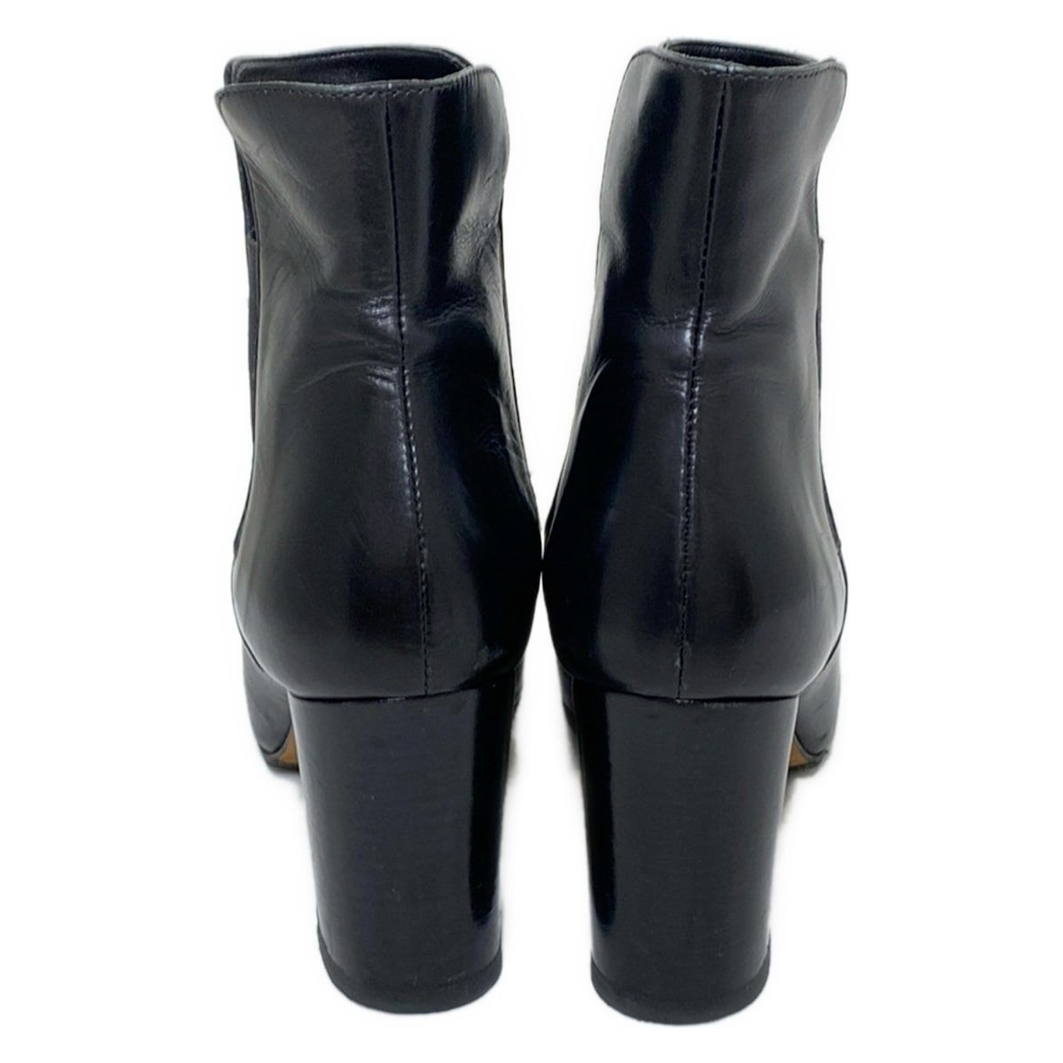 PELLICO ペリーコ ショートブーツ レザー ブラック 37 PELLICO ペリーコ レザー ショートブーツ ブラック バックジップ 37