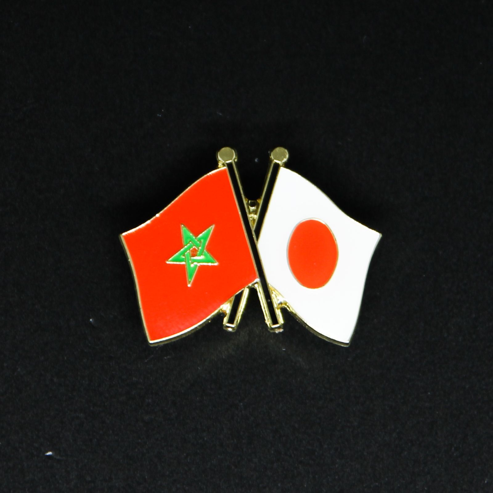 モロッコ国旗友好ピンバッジ（モロッコ×日本） 国旗ピンバッジのおみせ メルカリ