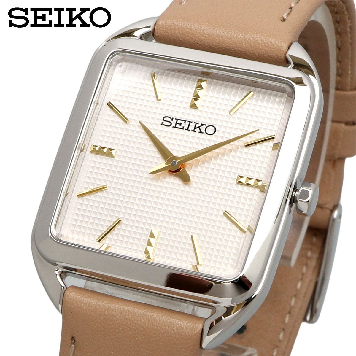 新品 未使用 時計 SEIKO 腕時計 セイコー Classic クォーツ ビジネス カジュアル スクエア レディース SWR089P1 海外モデル  [並行輸入品]