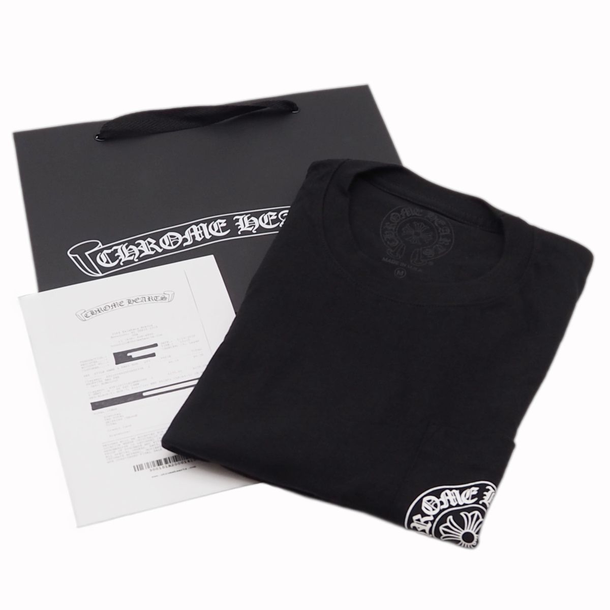 N 新品/未使用品】CHROME HEARTS クロムハーツ T-SHRT SS PKT CREW 