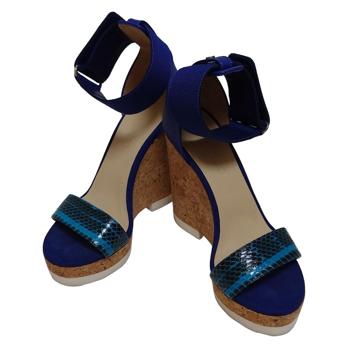 なな　新品未使用　JIMMY CHOO　サンダル　39 JIMMY CHOO(ジミーチュウ) サンダル 39 レディース - ブルー