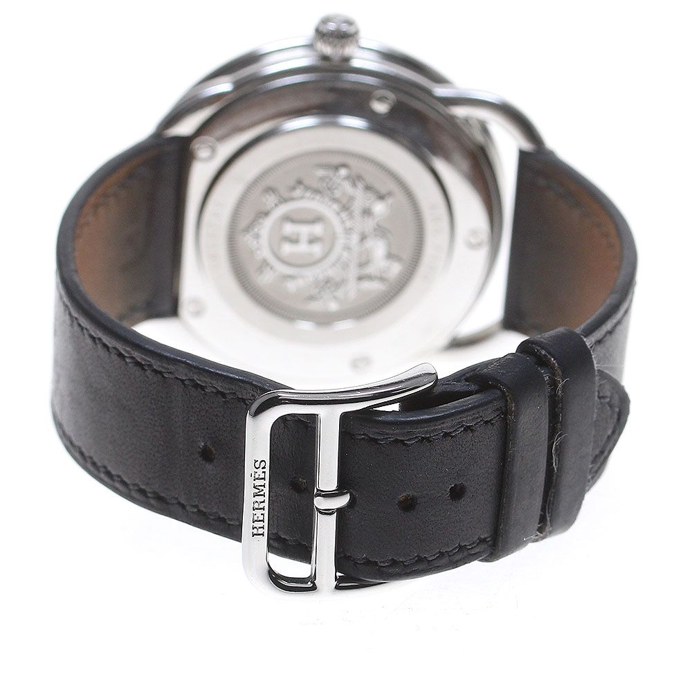 エルメス HERMES AR5.710a アルソー デイト クォーツ メンズ美品_