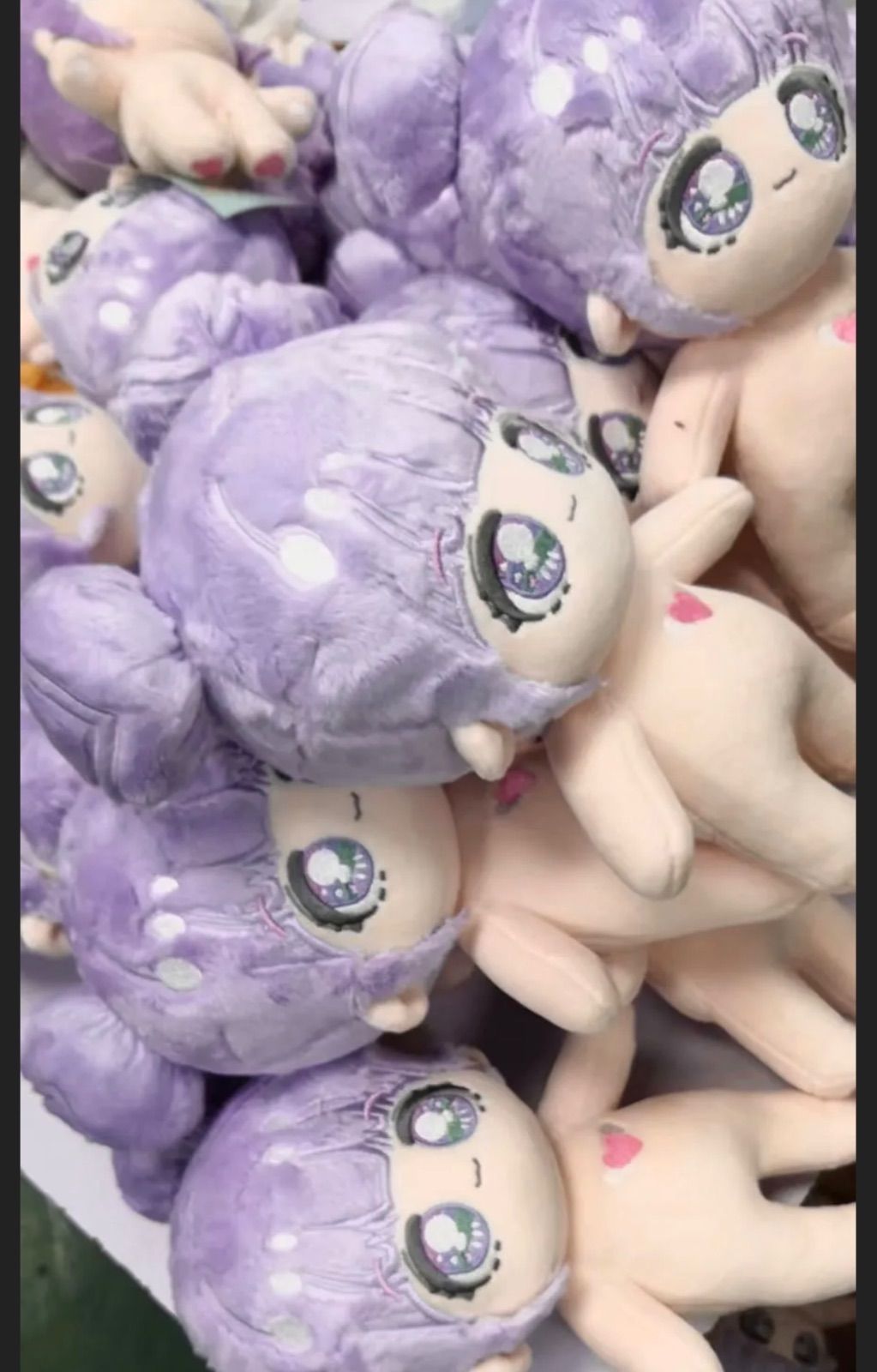 ム*！様 自作ぬいぐるみ 無属性 むらさきちゃん 無属性ぬいぐるみ らいら 20cm 棉花娃娃 骨なし - メルカリ