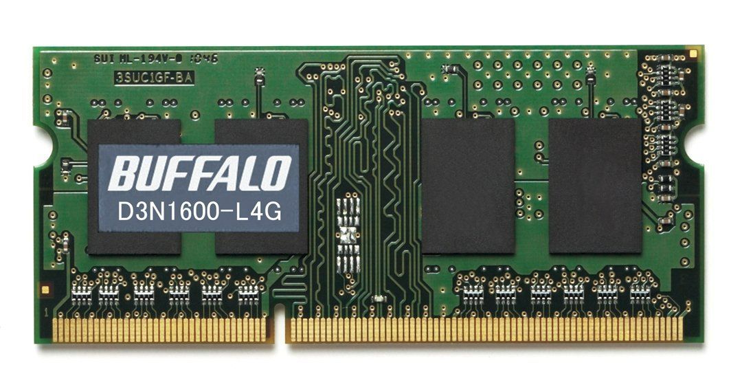 【在庫処分】204PIN DDR3 SDRAM PC3L-12800対応 4GB BUFFALO D3N1600-L4G