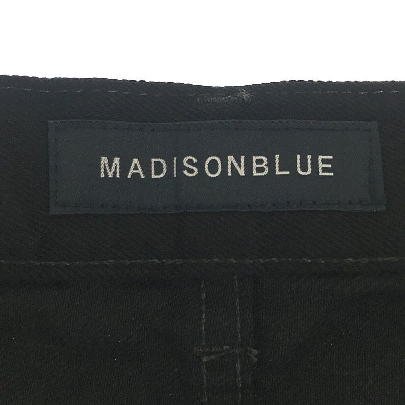 MADISON BLUE / マディソンブルー | SERUBITCHI JQ STRAIGHT DENIM BLACK セルビッチジャガード デニムパンツ  | 00(XS) | - メルカリ